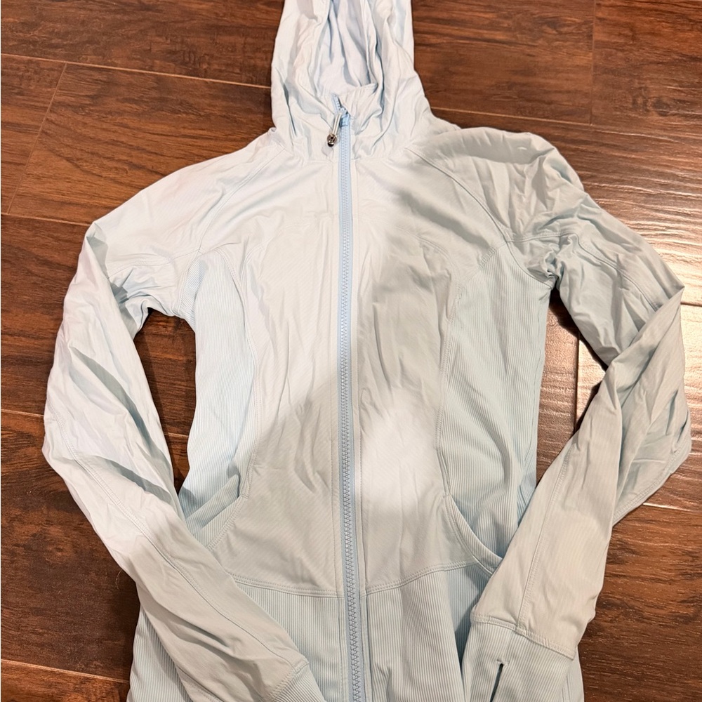 lululemon athletica Light Blue Hooded Utility Jacket